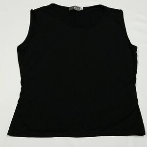🎁5/$25 Vango Paris Shirt Womens Tank Top Size 4 Black Sleeveless Pull Over